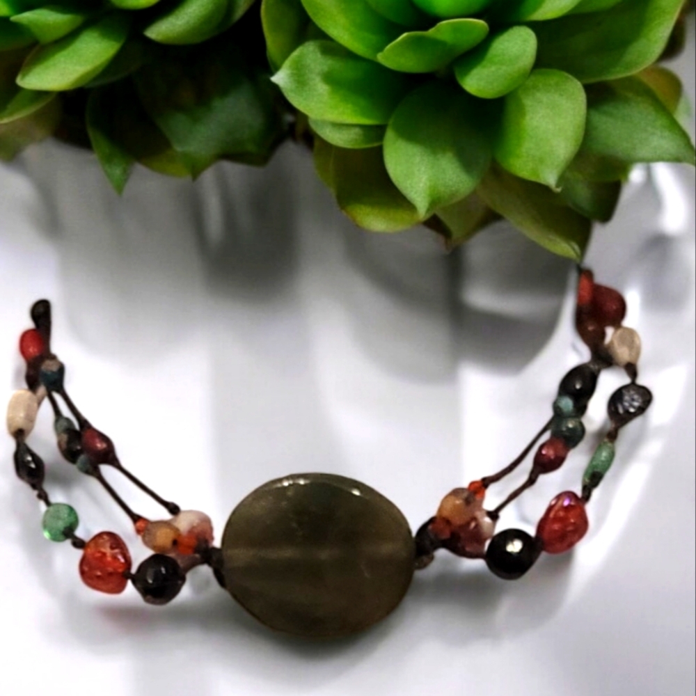 Boho Stone Statement Necklace